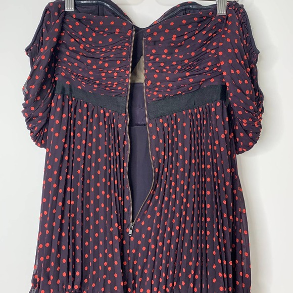 Self Portrait Plumetis Off Shoulder Mini Dress Womens US4 - Picture 11 of 14